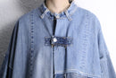 "Re:make" denim patchwork china jacket