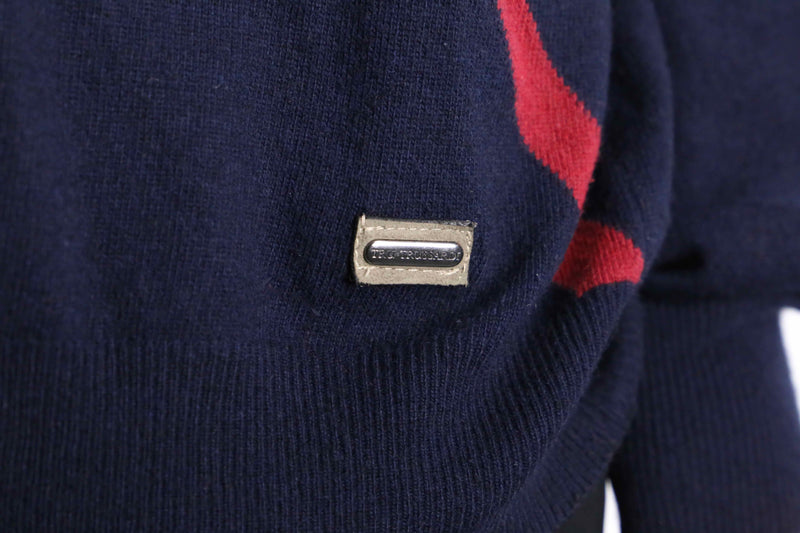 “TRUSSARDI” argyle check like wool knit