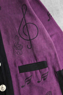 melody design purple shirt jacket