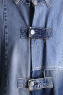 "Re:make" denim patchwork china jacket