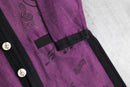 melody design purple shirt jacket