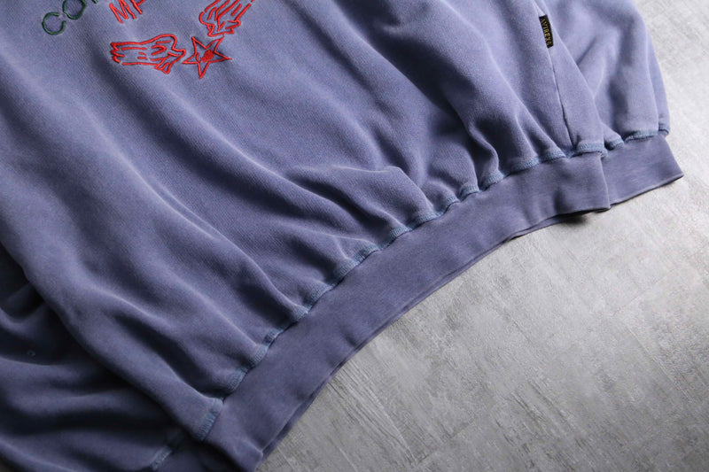 2000s AVIREX faded over sweat shirt