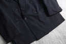 1990s Yves Saint Laurent double breasted tailored jacket