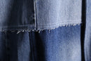 "Re:make" denim patchwork china jacket
