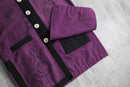melody design purple shirt jacket