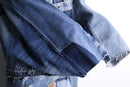 "Re:make" denim patchwork china jacket