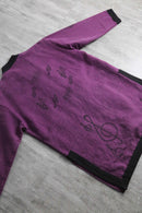melody design purple shirt jacket