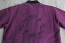 melody design purple shirt jacket