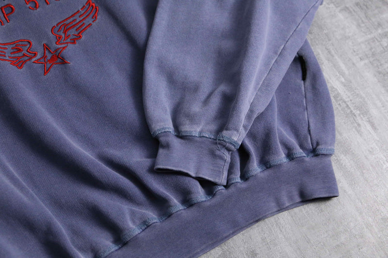 2000s AVIREX faded over sweat shirt