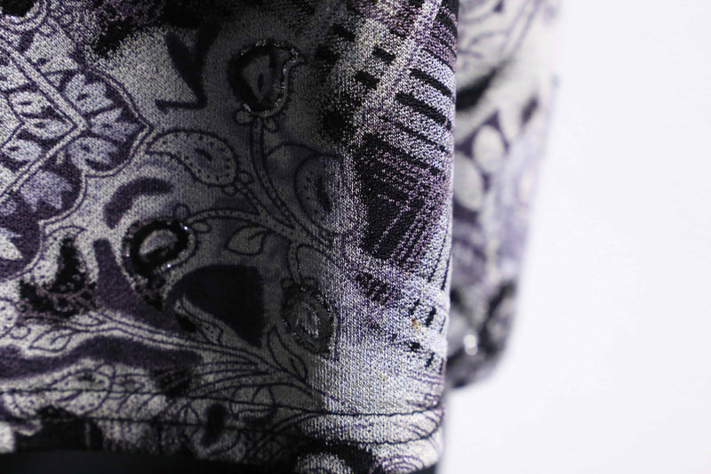 "PRONTI" botanical paisley pattern S/S shirt