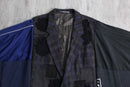 "Re:make" design track docking short length tailored jacket