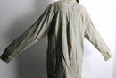 mint blue stripe cotton shirt.