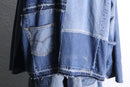 "Re:make" denim patchwork china jacket