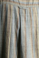 mint blue stripe cotton shirt.
