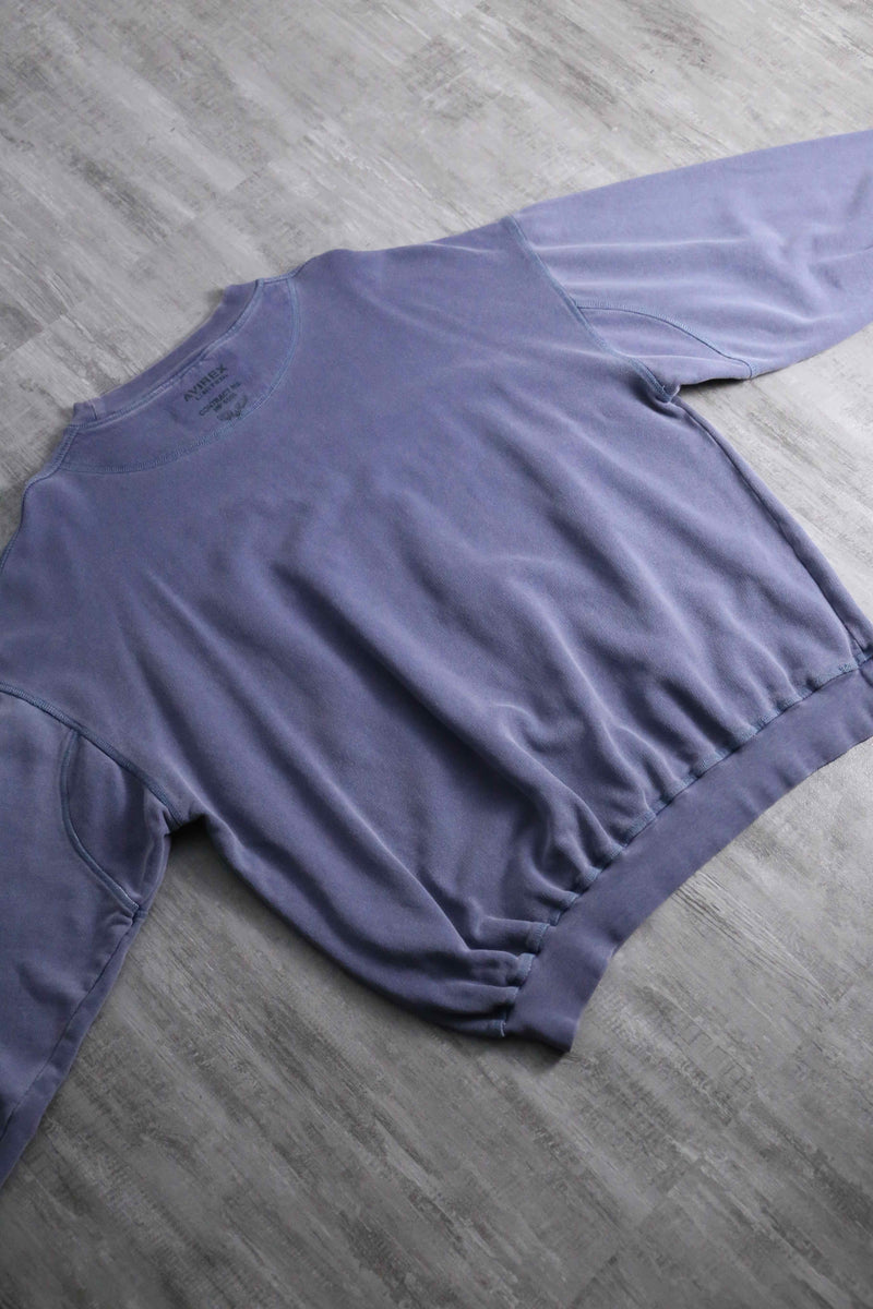 2000s AVIREX faded over sweat shirt