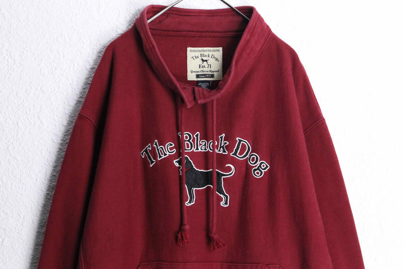 "The Black Dog" Bordeaux sweat shirt
