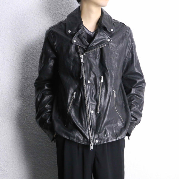 black color double riders jacket