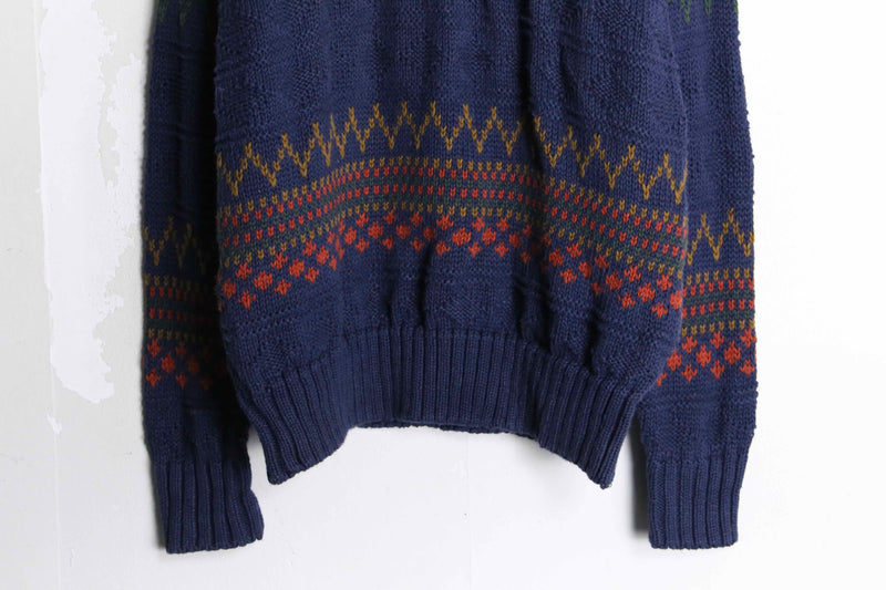 "OLD GAP " nordic motif cotton knit