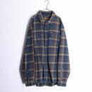 "ORVIS" over check flannel heavy cotton shirt