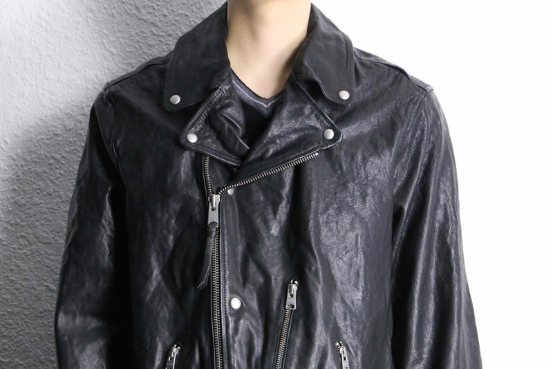black color double riders jacket