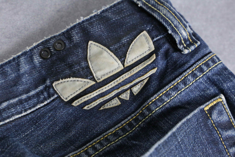 ”DIESEL × adidas” ADI-VIKER 4B straight denim pants