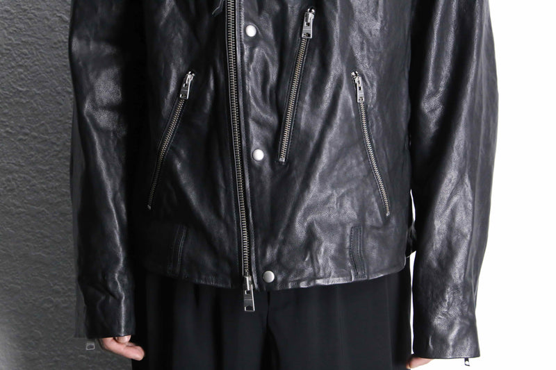 black color double riders jacket