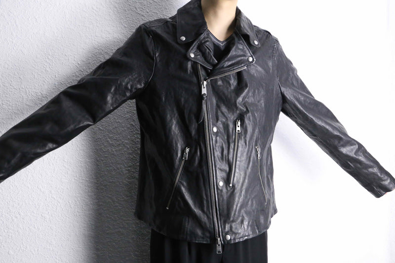 black color double riders jacket