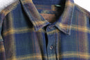 "ORVIS" over check flannel heavy cotton shirt