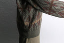 geometric pattern acryl V-neck knit