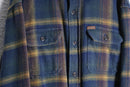 "ORVIS" over check flannel heavy cotton shirt