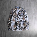 2000s A/X geometric pattern cotton shirt