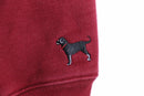 "The Black Dog" Bordeaux sweat shirt