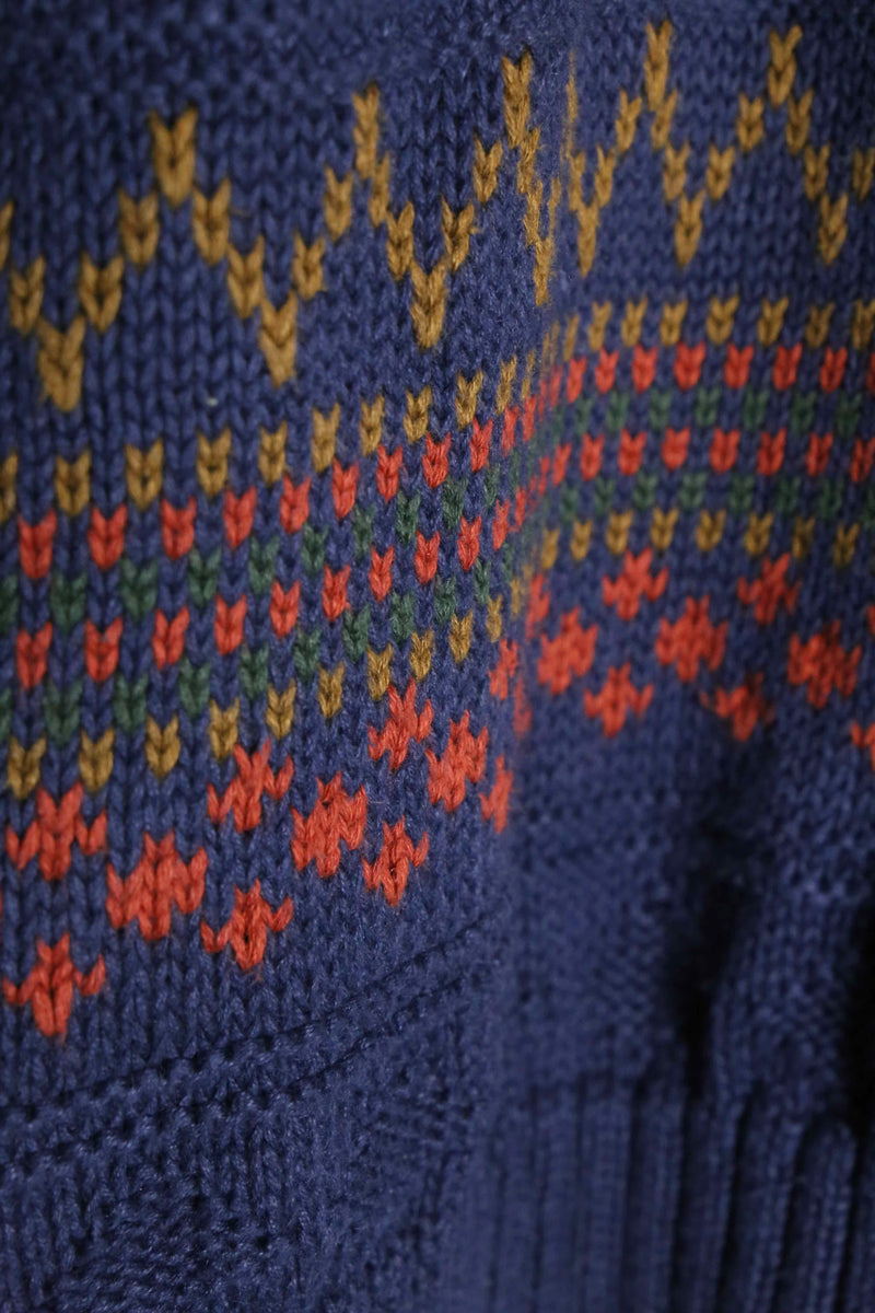 "OLD GAP " nordic motif cotton knit