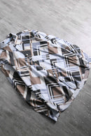 2000s A/X geometric pattern cotton shirt