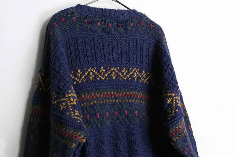 "OLD GAP " nordic motif cotton knit