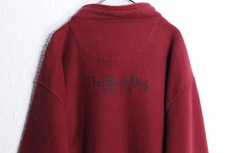 "The Black Dog" Bordeaux sweat shirt