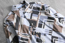 2000s A/X geometric pattern cotton shirt