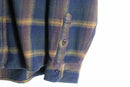 "ORVIS" over check flannel heavy cotton shirt