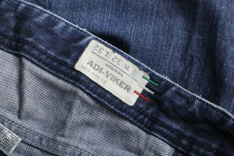 ”DIESEL × adidas” ADI-VIKER 4B straight denim pants