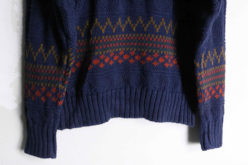 "OLD GAP " nordic motif cotton knit