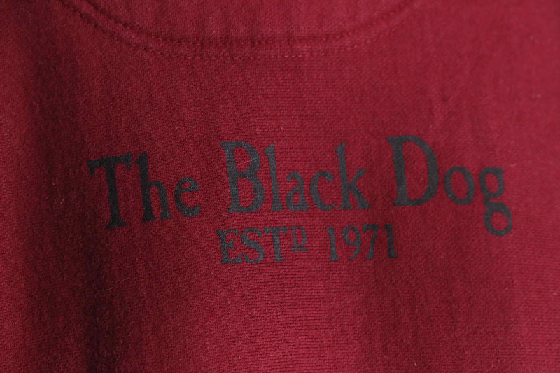 "The Black Dog" Bordeaux sweat shirt
