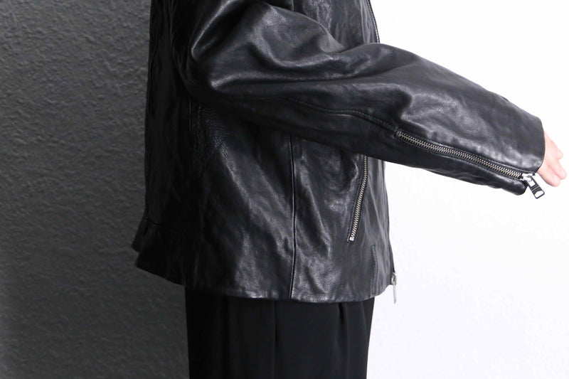 black color double riders jacket