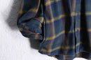 "ORVIS" over check flannel heavy cotton shirt