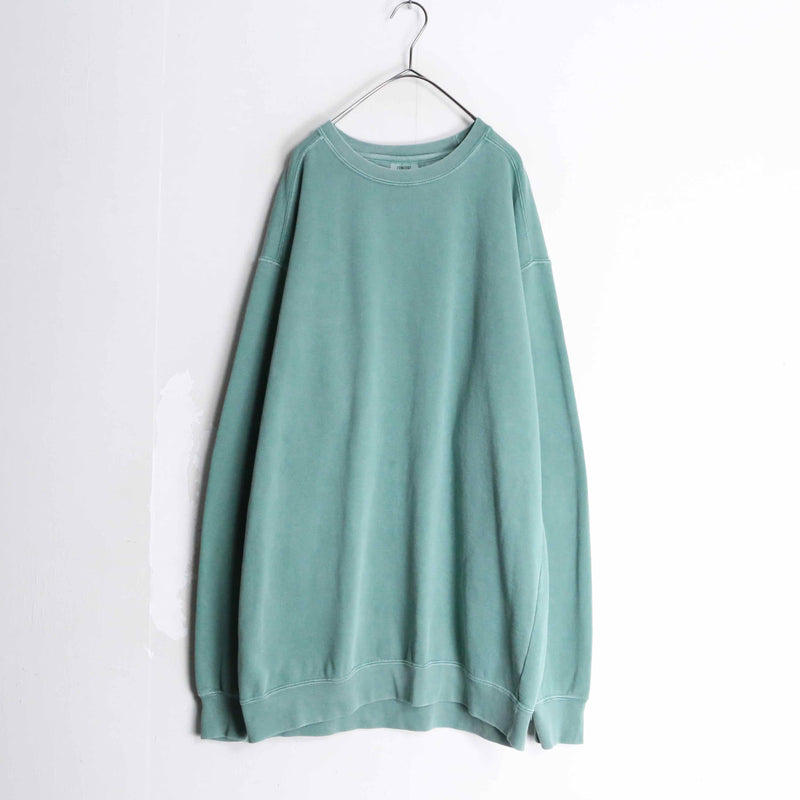 emerald green color loose sweat shirt