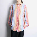 “GAP” pastel multi stripe shirt