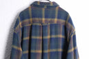 "ORVIS" over check flannel heavy cotton shirt