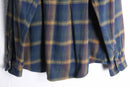 "ORVIS" over check flannel heavy cotton shirt