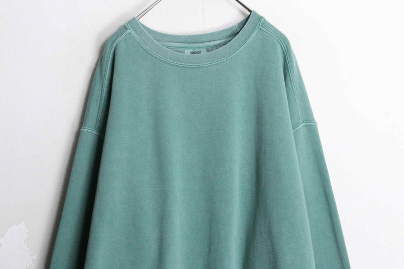 emerald green color loose sweat shirt