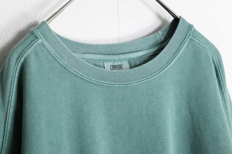 emerald green color loose sweat shirt