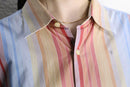 “GAP” pastel multi stripe shirt